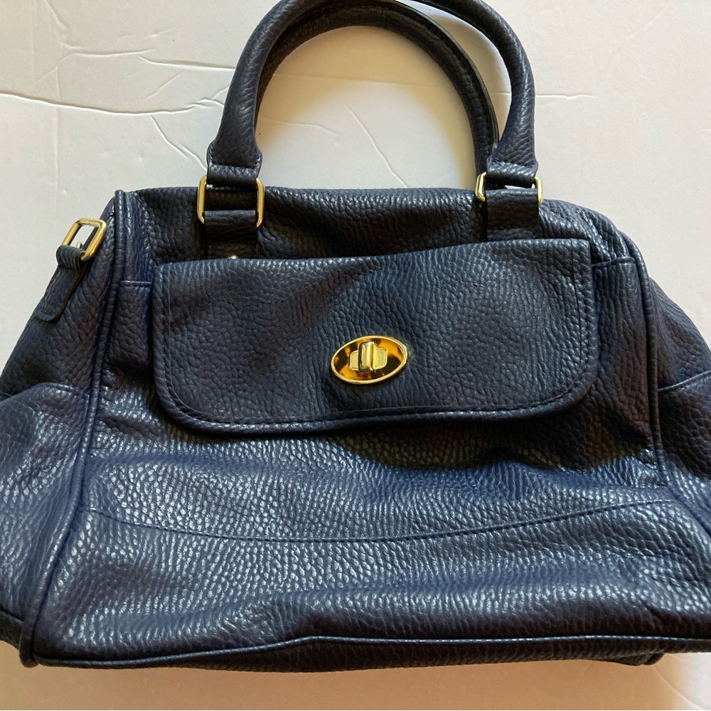 Women’s Navy blue hand strap purse